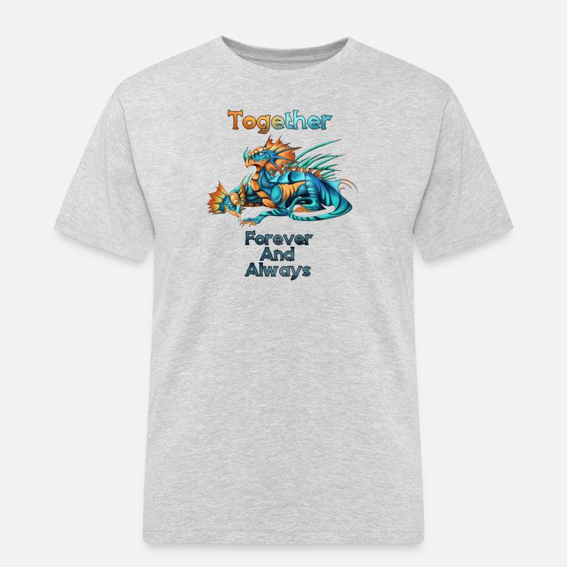Das Leben einer Hydra - Männer Workwear T-Shirt - Grau meliert