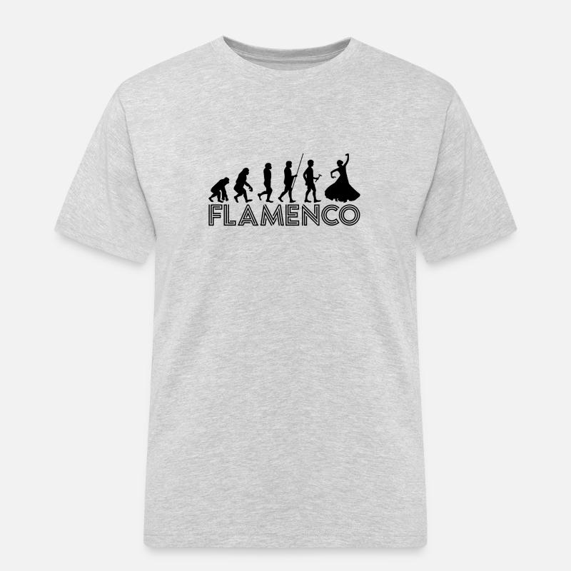 Flamenco Evolution 2 - Black - Männer Workwear T-Shirt - Grau meliert