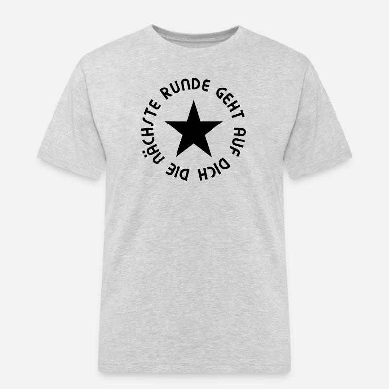 Nächste Runde - Männer Workwear T-Shirt - Grau meliert
