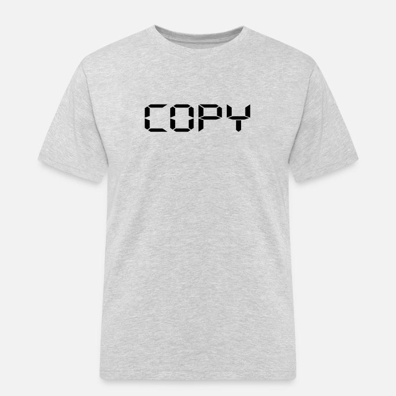 Copy - Copy and Paste - Männer Workwear T-Shirt - Grau meliert