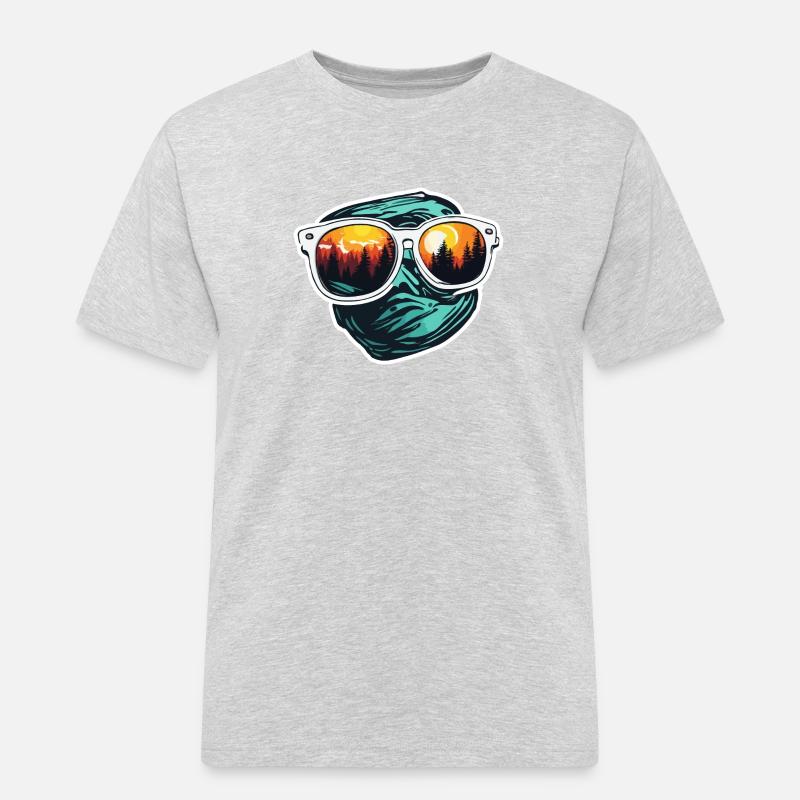 Sunglasses / Reflection / Forest / Reflection - Men's Workwear T-Shirt - heather grey