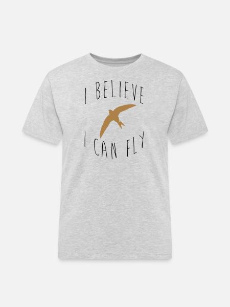 I believe I can fly - T-shirt Workwear homme - gris chiné