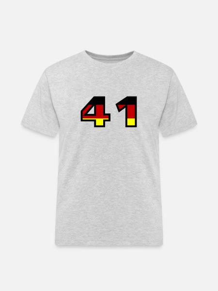 41 Numéro Allemagne Jersey - T-shirt Workwear homme - gris chiné