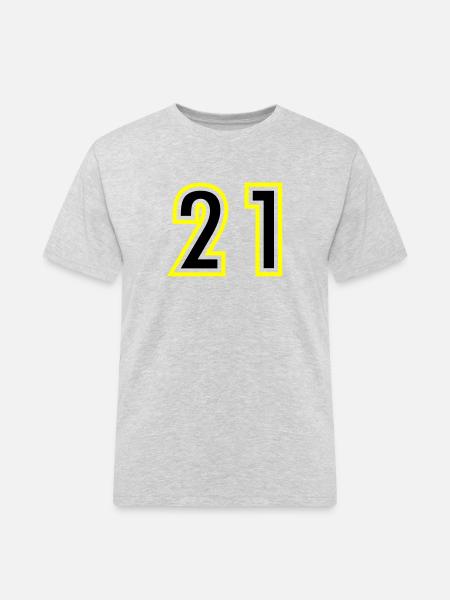 21 Number College - Men's Workwear T-Shirt - heather grey