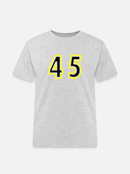 45 Number College - Men's Workwear T-Shirt - heather grey