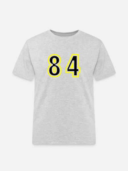84 Number College - Men's Workwear T-Shirt - heather grey