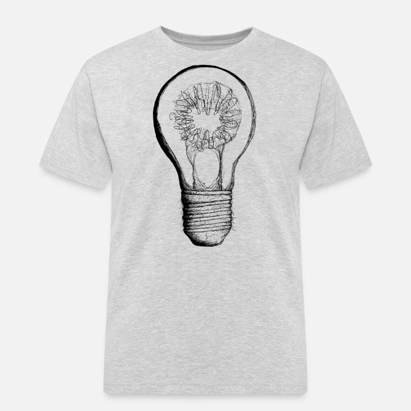 Idee - Männer Workwear T-Shirt - Grau meliert