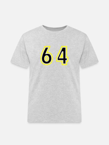64 Number College - Men's Workwear T-Shirt - heather grey