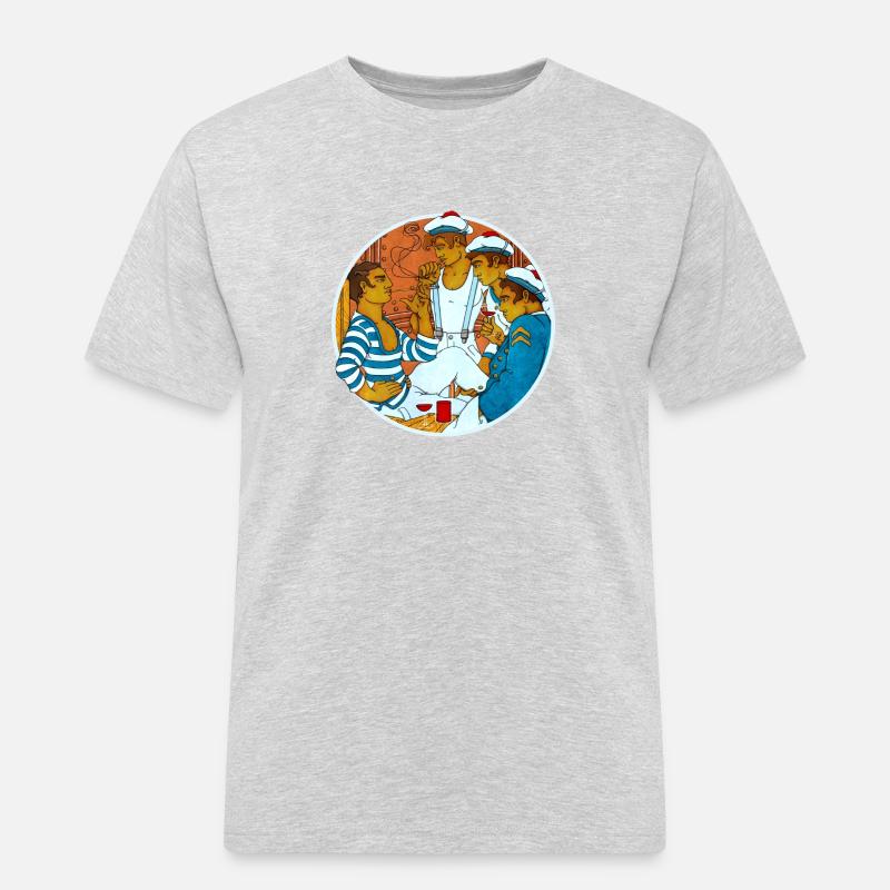 ES HEISST - Männer Workwear T-Shirt - Grau meliert