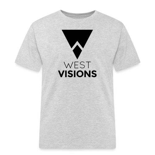 WestVision Logo schwarz - Männer Workwear T-Shirt