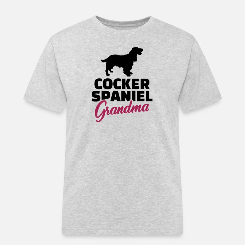 Cocker Spaniel - Männer Workwear T-Shirt - Grau meliert