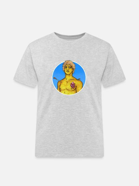SAINT SÉBASTIEN - Men's Workwear T-Shirt - heather grey