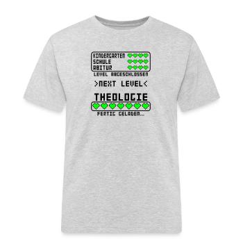 Theologie Studium Examen Prüfung bestanden - Männer Workwear T-Shirt - Grau meliert - Vorne - AI Model Male 185 dark (185cm)