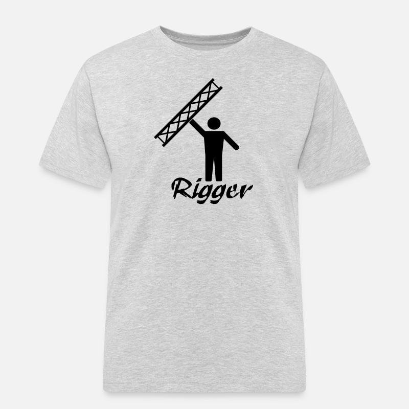 rigger - Männer Workwear T-Shirt - Grau meliert