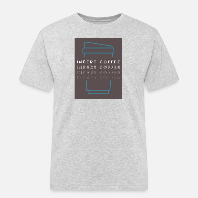 Insert Coffee Cup 2 LTPWBBT - Männer Workwear T-Shirt - Grau meliert