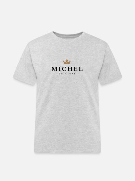 Michel - Männer Workwear T-Shirt - Grau meliert