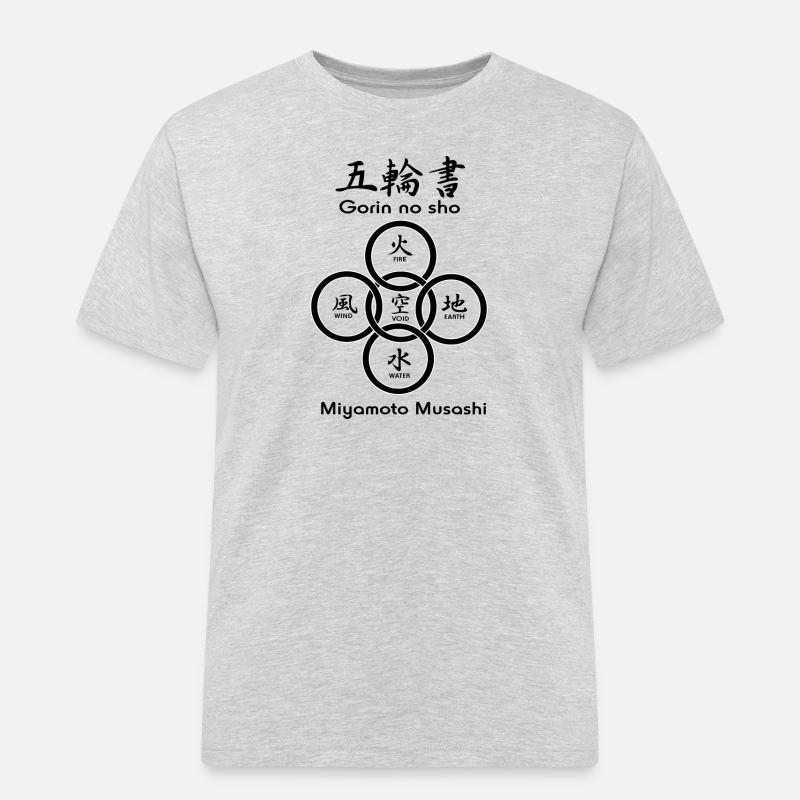 Fünf Kreise oder Ringe - Männer Workwear T-Shirt - Grau meliert