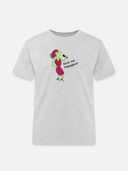 Papagena - i dine ønskede farver - Herre Workwear T-Shirt - grå meleret