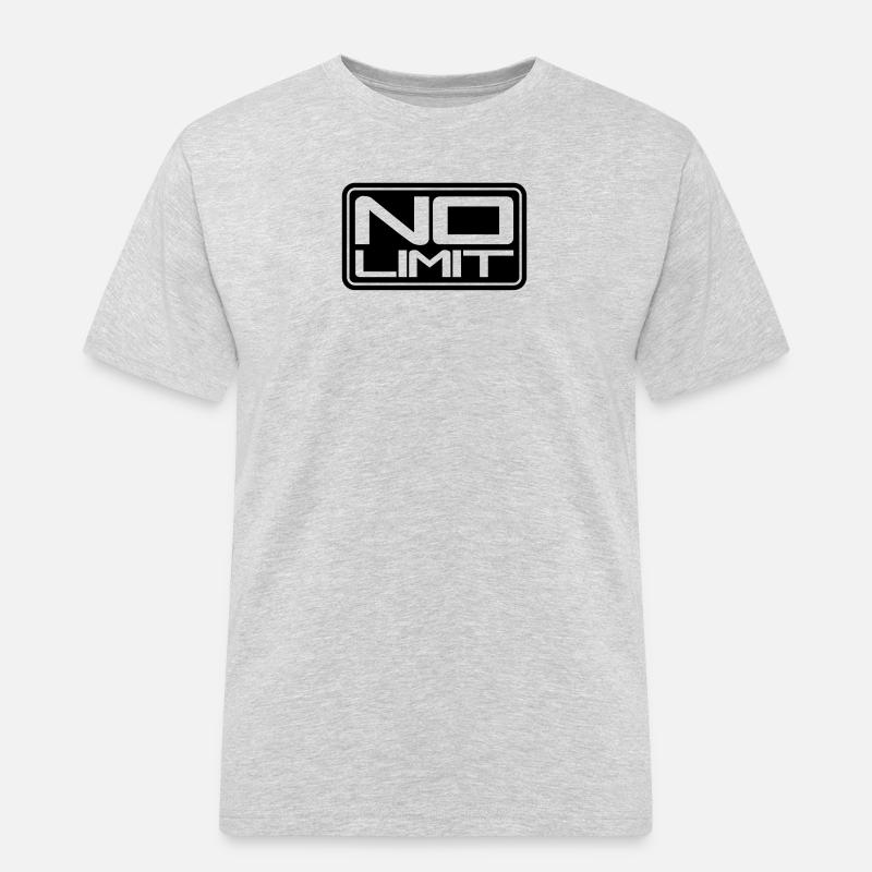 No Limit Shield - Männer Workwear T-Shirt - Grau meliert