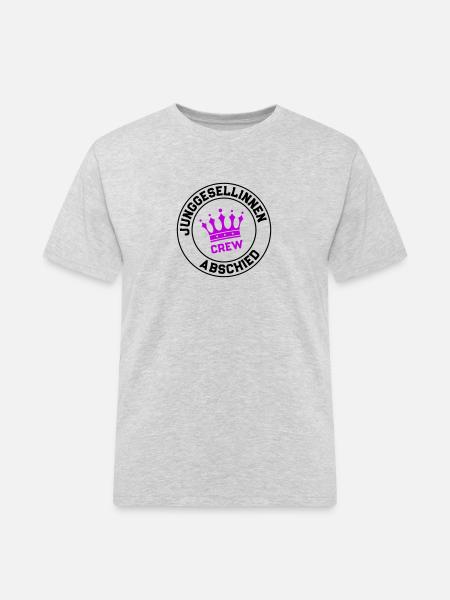 Junggesellinnenabschied Crew - Männer Workwear T-Shirt - Grau meliert