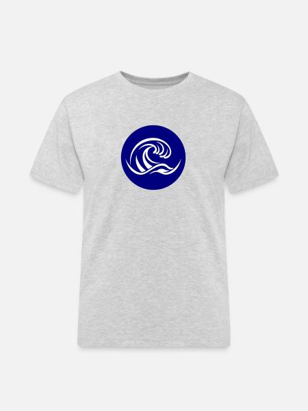 Wave Sea Symbol Water - Men's Workwear T-Shirt - heather grey