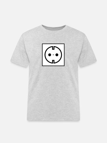 Electricity socket - Men's Workwear T-Shirt - heather grey