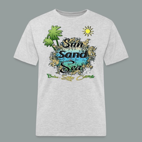 SUN SAND SEA - Männer Workwear T-Shirt