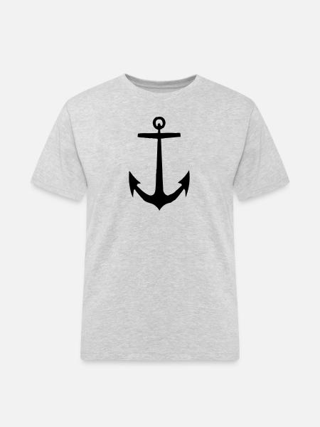 Anker - Männer Workwear T-Shirt - Grau meliert