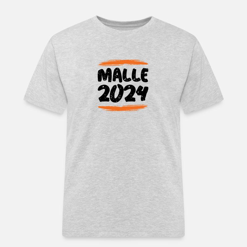 Malle 2024 - Männer Workwear T-Shirt - Grau meliert