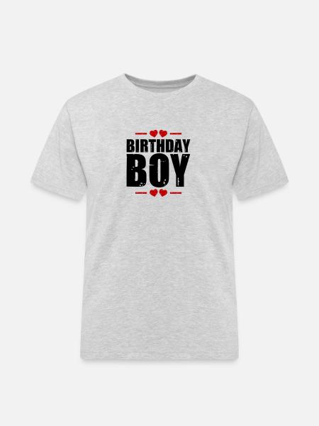 Birthday Boy Saying - Men's Workwear T-Shirt - heather grey