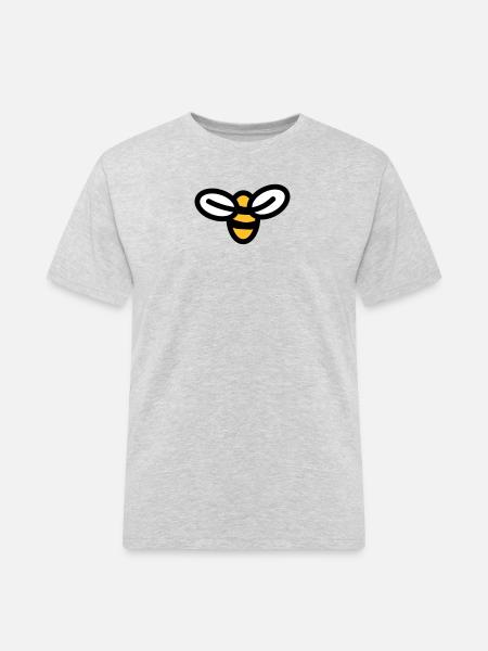 Bee - Men's Workwear T-Shirt - heather grey