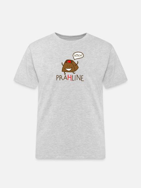 Praline - Männer Workwear T-Shirt - Grau meliert