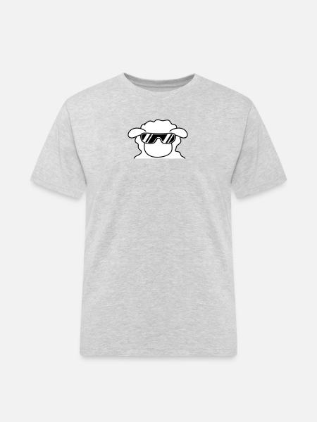 Cool Sheep Head - Men's Workwear T-Shirt - heather grey
