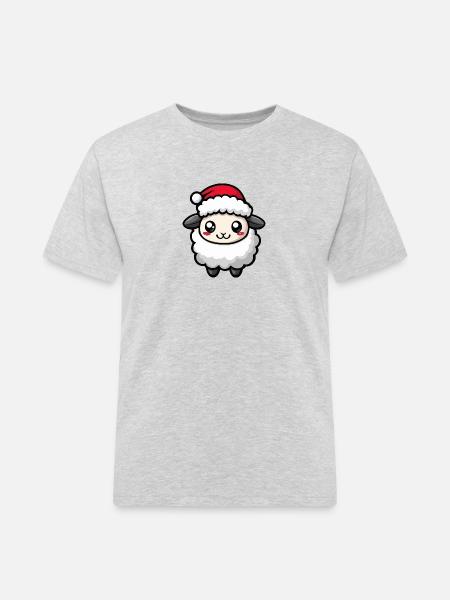 Mouton Noël Noël - T-shirt Workwear homme - gris chiné