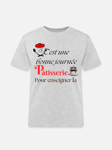 Pâtisserie - T-shirt Workwear homme - gris chiné