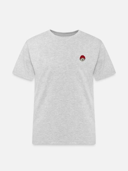 Das Sams Als Stick-Design - Männer Workwear T-Shirt - Grau meliert