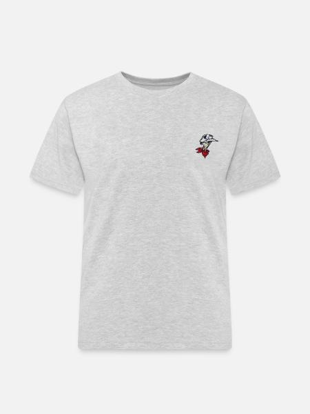 Lucky Luke Embroidery Design - Men's Workwear T-Shirt - heather grey