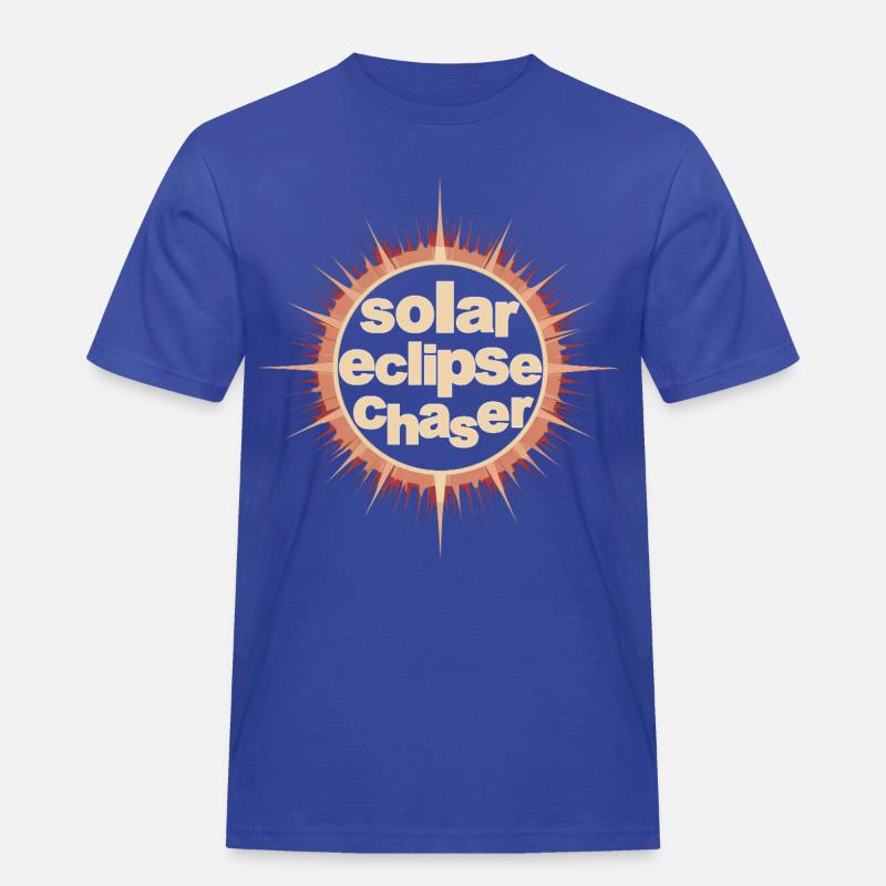 Solar eclipse chaser - Männer Workwear T-Shirt - Royalblau