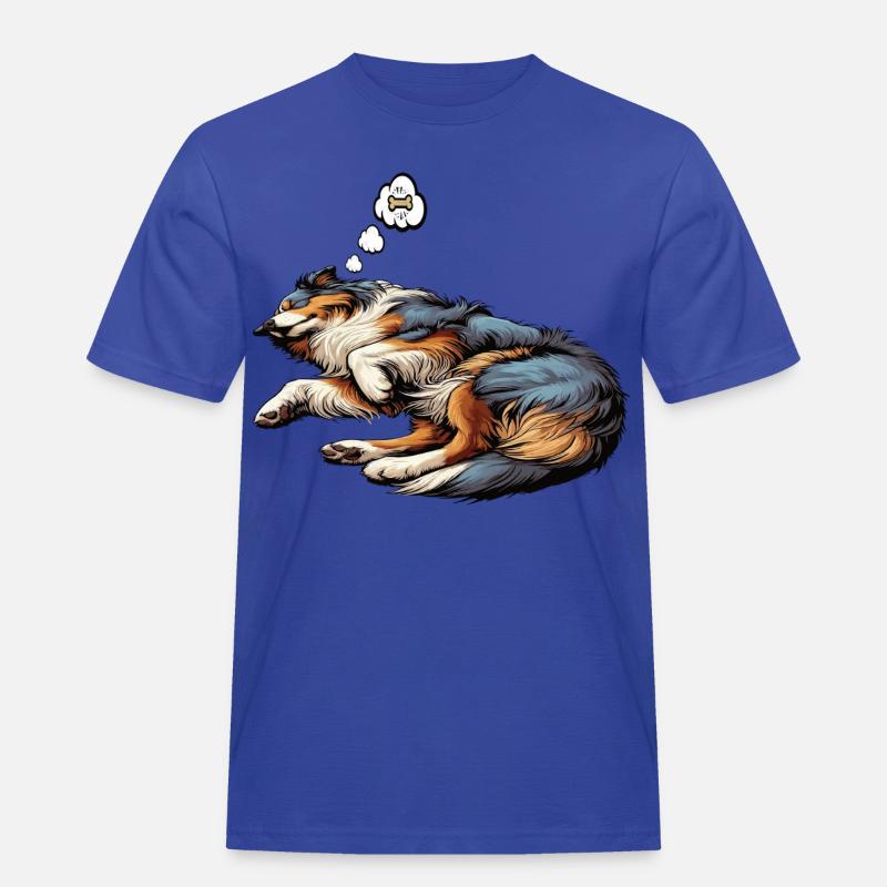 Australian Shepherd Aussie Aussiebesitzer Aussies - Männer Workwear T-Shirt - Royalblau