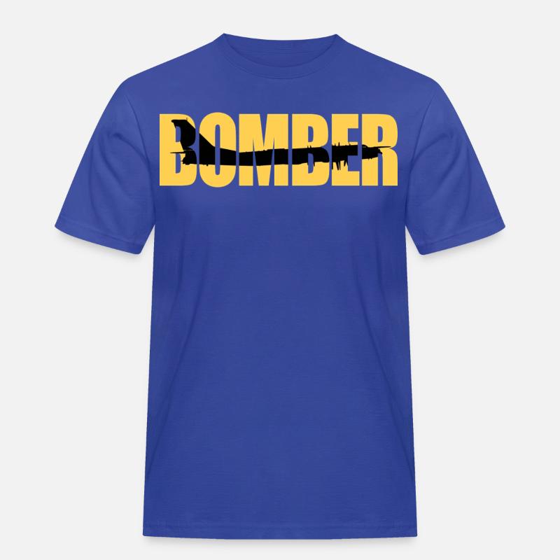 Bomber Tu-95 - Männer Workwear T-Shirt - Royalblau
