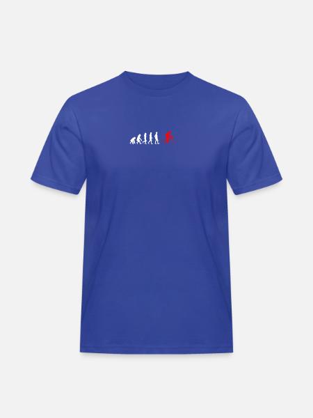 EVOLUTION bicycle cycling bike - Men's Workwear T-Shirt - royal blue