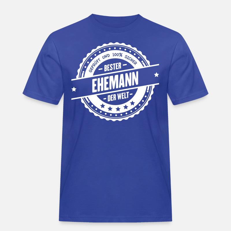 Bester Ehemann - Männer Workwear T-Shirt - Royalblau