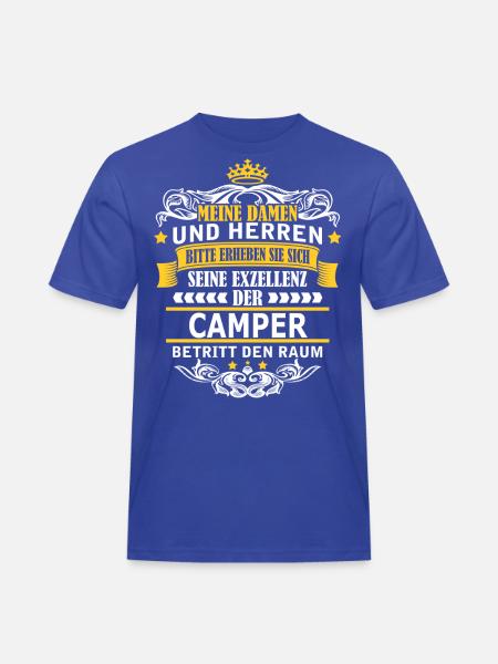 CAMPER - Männer Workwear T-Shirt - Royalblau