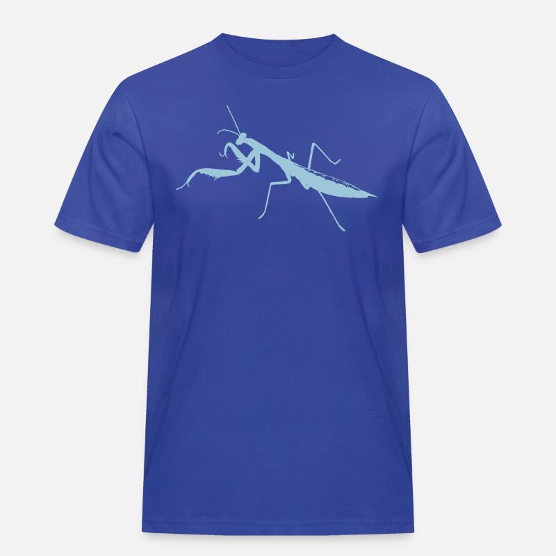 Gottesanbeterin - Männer Workwear T-Shirt - Royalblau