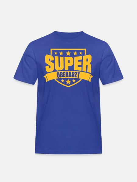 Super Oberarzt - Männer Workwear T-Shirt - Royalblau