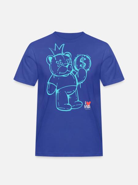 iLoveME - Männer Workwear T-Shirt - Royalblau