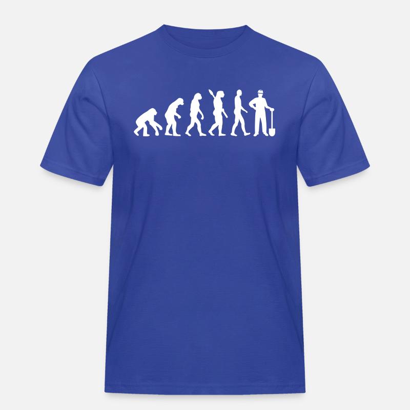 Bauarbeiter - Männer Workwear T-Shirt - Royalblau