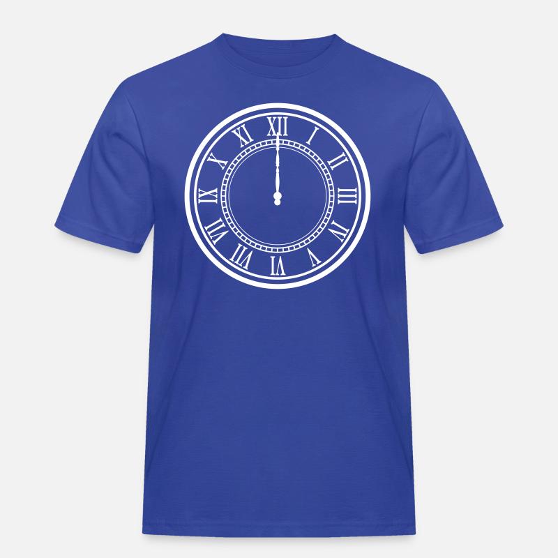 12 Uhr Geschenk Idee - Männer Workwear T-Shirt - Royalblau