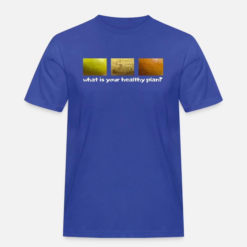 Gesunder Plan - Männer Workwear T-Shirt - Royalblau