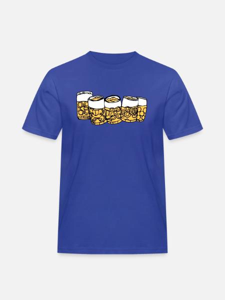 bierkrüge.ai - Männer Workwear T-Shirt - Royalblau